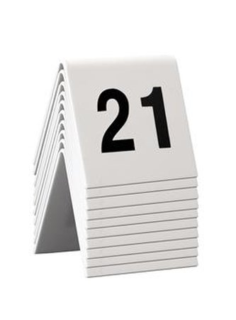 Rozlišovací tabulka Securit TABLE SIGNS čísla 21-30, 10ks