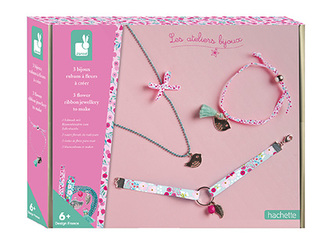 Janod Atelier Sada na výrobu šperků se šperkovničkou Stuhy 6+