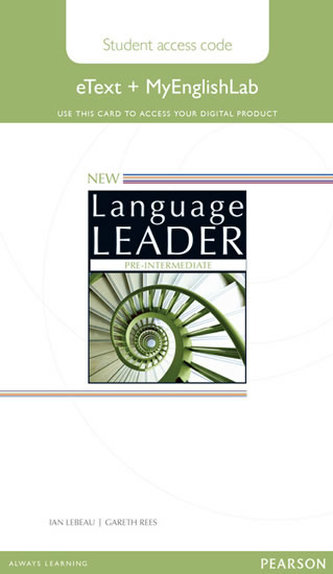 New Language Leader Pre-Intermediate eText Access Card with MyEnglishLab New Language Leader Pre-Intermediate eText Access Card with MyEnglishLab