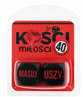 Kości Miłości 40 latka (czerwono-czarne) Kości Miłości 40 latka (czerwono-czarne)