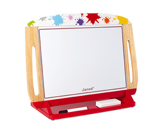 Janod dřevěná magnetická tabule Splash na stůl oboustranná