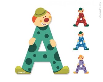 Janod Dřevěné písmenko A