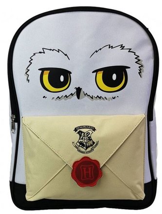 Batoh Harry Potter: Hedvika - Hedwig (objem 16 litrů|28 x 38 x 15 cm) bílý polyester