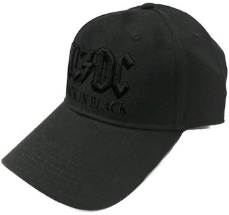 Kšiltovka AC/DC: Black Logo (nastavitelná) černá