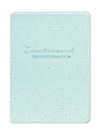 Terminplaner Lederlook A6 \"Mint\" 2022