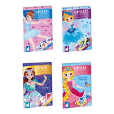 Janod DISPLEJ Malý sešit Móda displej 4 motívy12 ks