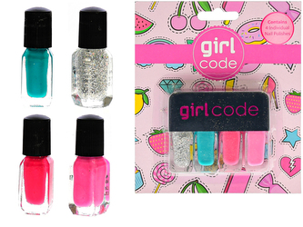 Sada laků na nehty 4 kusy na kartě