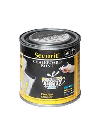 Barva Securit CHALKBOARD PAINT nátěrová na popis křídou, 3m2 plochy, 250ml, Black