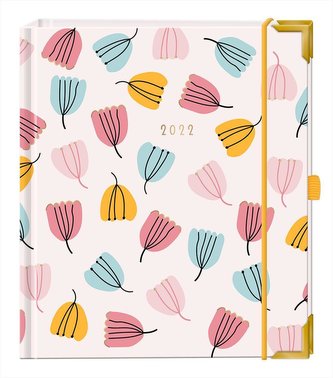 Premium-Terminplaner \"Flowers\" 2022