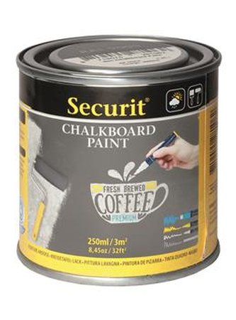 Barva Securit CHALKBOARD PAINT nátěrová na popis křídou, 3m2 plochy, 250ml, Grey