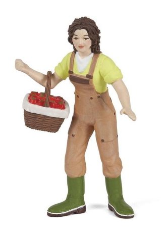 Farmářka s košíkem