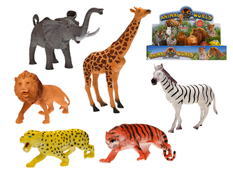 Zvířátka safari 20-24cm  - na výběr 1 ks