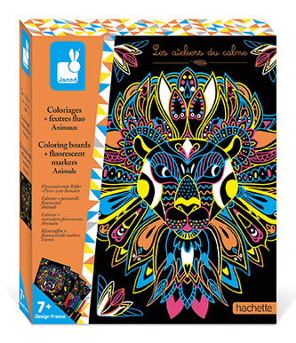 Janod Atelier Malování fixy Zvířátka Maxi 7+