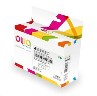 OWA Armor cartridge pro HP PACK 4 REMAN. 950-1XL, 75ml/3x30ml/2890p/3x2365p, CN045AE/CN046AE/CN047AE/CN048AE, black+CMY