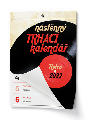 Trhací kalendář Retro 2022 - nástěnný kalendář