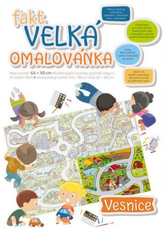 Fakt velká omalovánka Vesnice