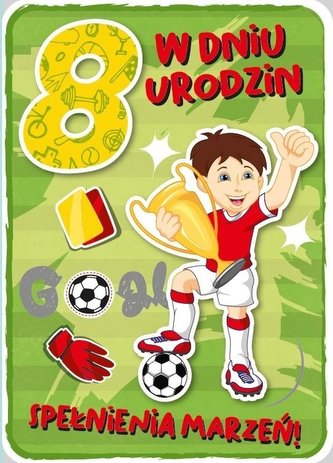 Karnet Urodziny 8 GM-697