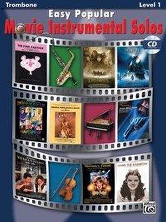 Easy Popular Movie Instrumental Solos: Trombone, Book & Online Audio/Software [With CD]