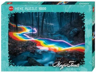 Puzzle 1000 Magiczny las, Tęczowa droga