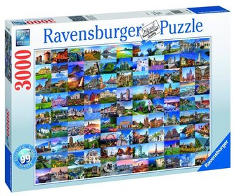 Puzzle 99 krásných míst /3000 dílků