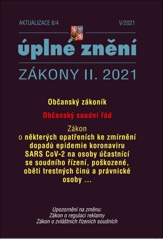 Aktualizace II/4 2021- Občanský zákoník, Občanský soudní řád