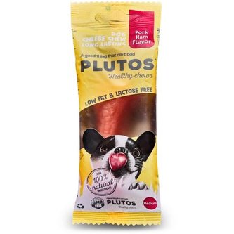 Plutos sýrová kost Medium s vepřovou šunkou