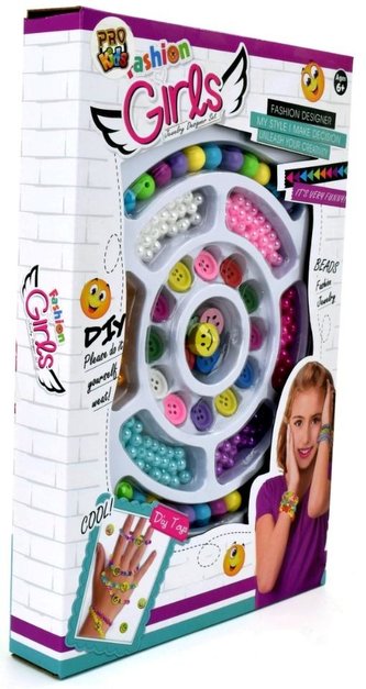 Zestaw bransoletek i koralików