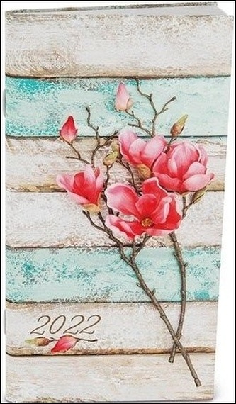 Měsíční diář Halina lamino Dřevo