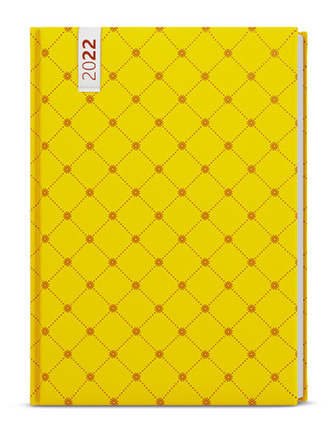 Týdenní diář B6 Lamino Žlutý