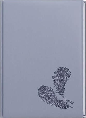 Denní diář B6 Vivella s ražbou Holubí šeď