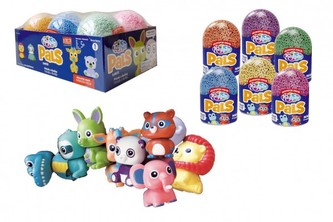 PlayFoam® PALS Modelína/Plastelína kuličková Kámoši (Série 1) mix barev 6ks (4+2 zdarma) v boxu