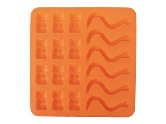 Forma na pečení ORION Figurky silikon oranžová