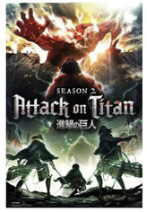 Plakát Attack on Titan Season 2: Key Art (61 x 91,5 cm) 150 gsm