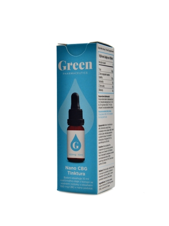 GreenPharmaceutics - Nano CBG tinktura 100mg - 10ml