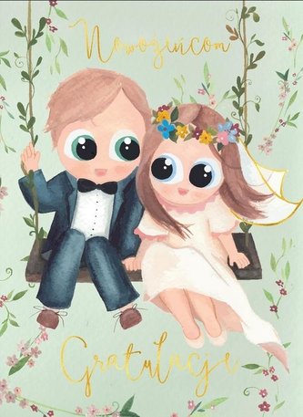 Karnet B6 Ślub - Huśtawka