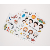 Samolepky na elektroniku Friends|Přátelé: set 4 listů ()