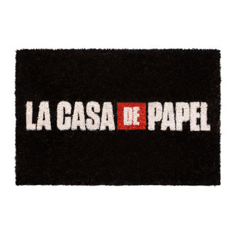 Rohožka La casa de papel|Papírový dům: Logo (60 x 40 cm) černá