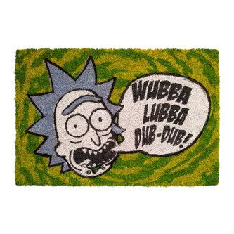 Rohožka Rick and Morty: Wubba Lubba (60 x 40 cm) zelená