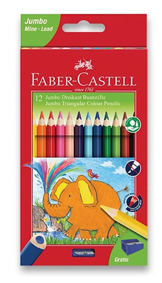 Faber - Castell Pastelky trojhranné Extra Jumbo 12 ks
