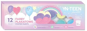 Farby plakatowe Pastel 12 kolorów