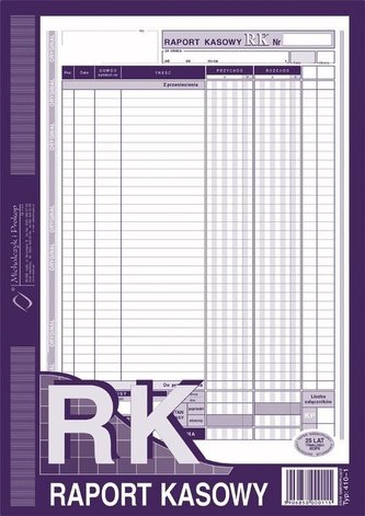 Raport kasowy 410-1