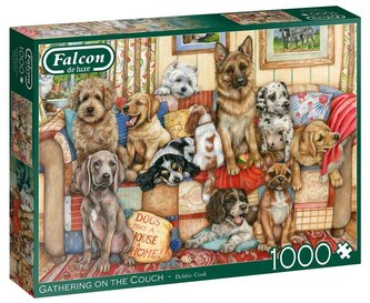 Puzzle 1000 Falcon Zbiórka na kanapie G3