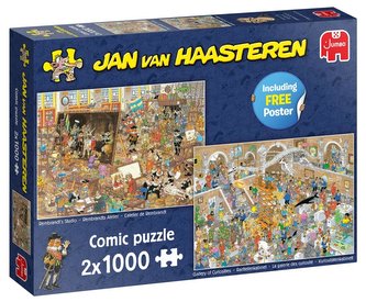 Puzzle 2x1000 Haasteren Wycieczka do muzeum G3
