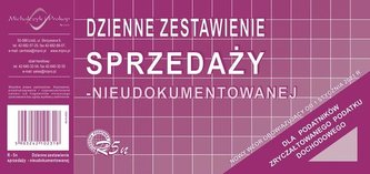 Dzienne zestawienie sprzedaży nieudokument... R5N