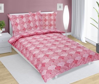 Povlečení bavlněné - orient červenobílý - 140x200, 70x90 Povlečení bavlněné - orient červenobílý - 140x200, 70x90
