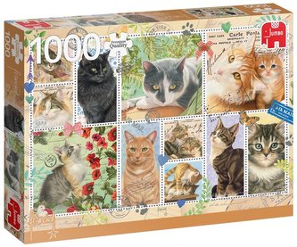 Puzzle 1000 PC Westering Znaczki z kotami G3
