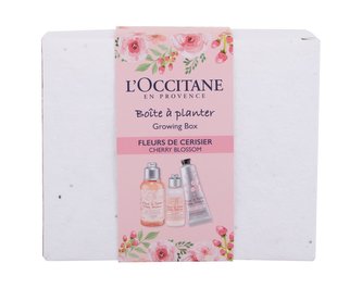 L´Occitane Cherry Blossom sprchový gel Cherry Blossom Bath & Shower Gel 75 ml + tělové mléko Cherry Blossom Shimmering Lotion 35 ml + krém na ruce Cherry Blossom Hand Cream 30 ml