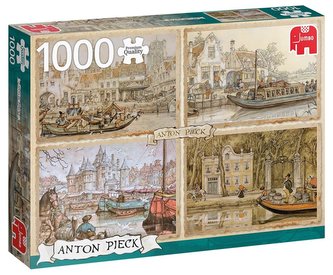 Puzzle 1000 PC Pieck Łodzie kanałowe G3