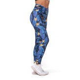 Dámské legíny High Waist Ocean Power blue - NEBBIA - Velikost XS