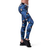 Dámské legíny Mid Waist Ocean Power blue - NEBBIA - Velikost S